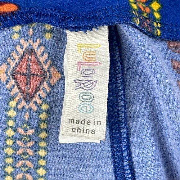 Lularoe Leggings Womens Tall & Curvey Blue Striped Pattern - Picture 11 of 11